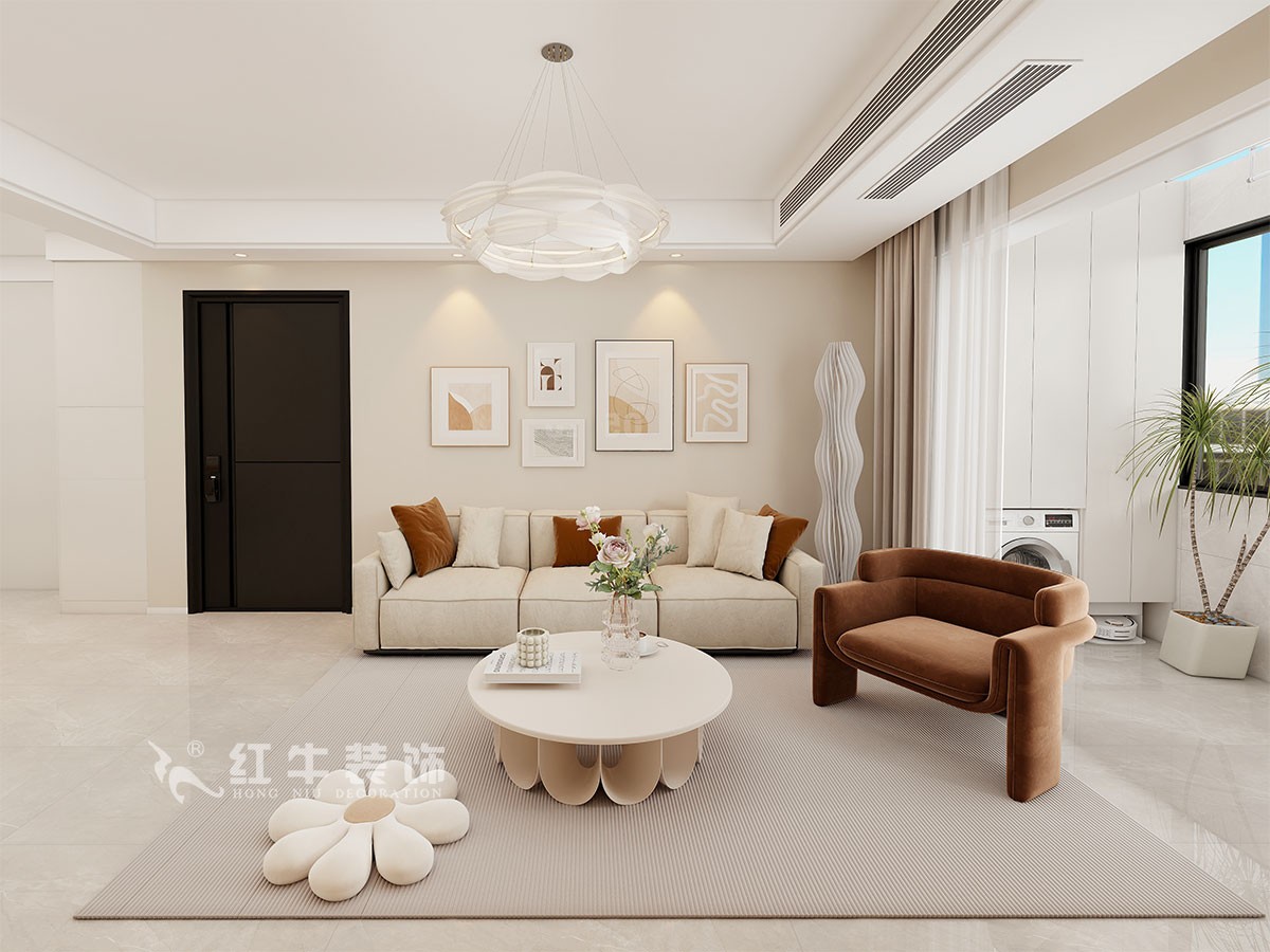 現(xiàn)代奶油風(fēng)裝修，目光所及皆是溫柔與美好