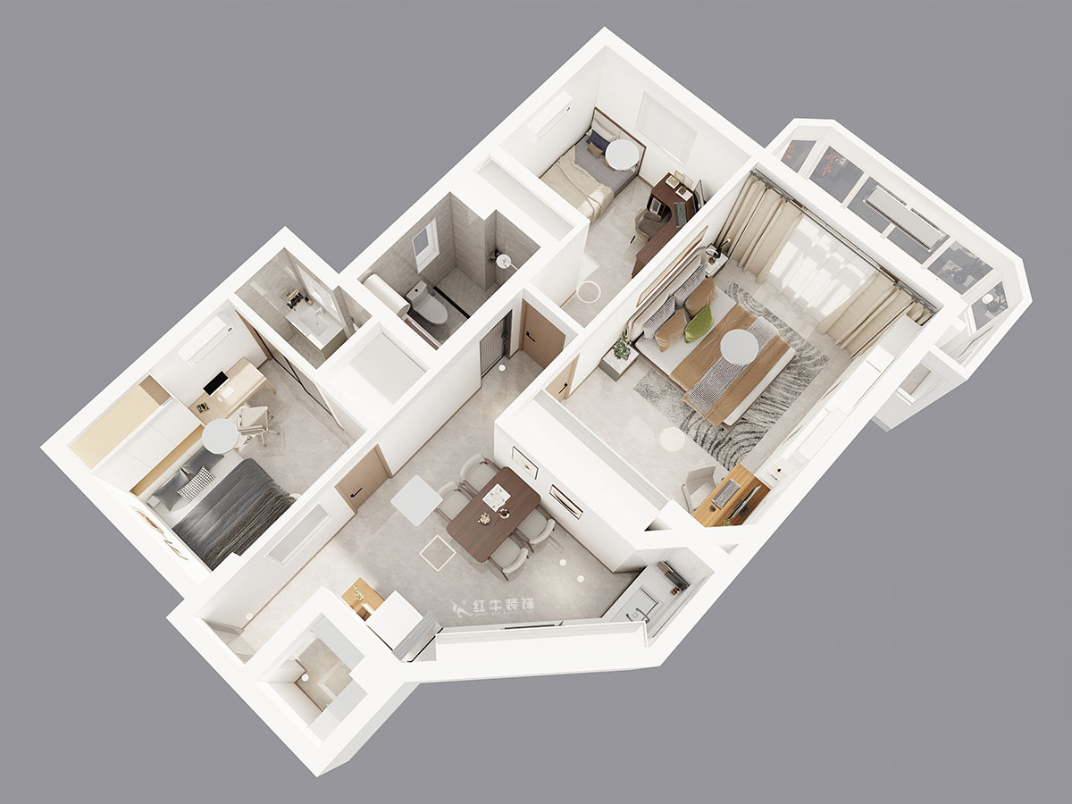 孟憲濤|金寶花園4-2605-95㎡-現(xiàn)代簡約風(fēng)格|3室1廳2衛(wèi)|老房裝修|定制家|全包14