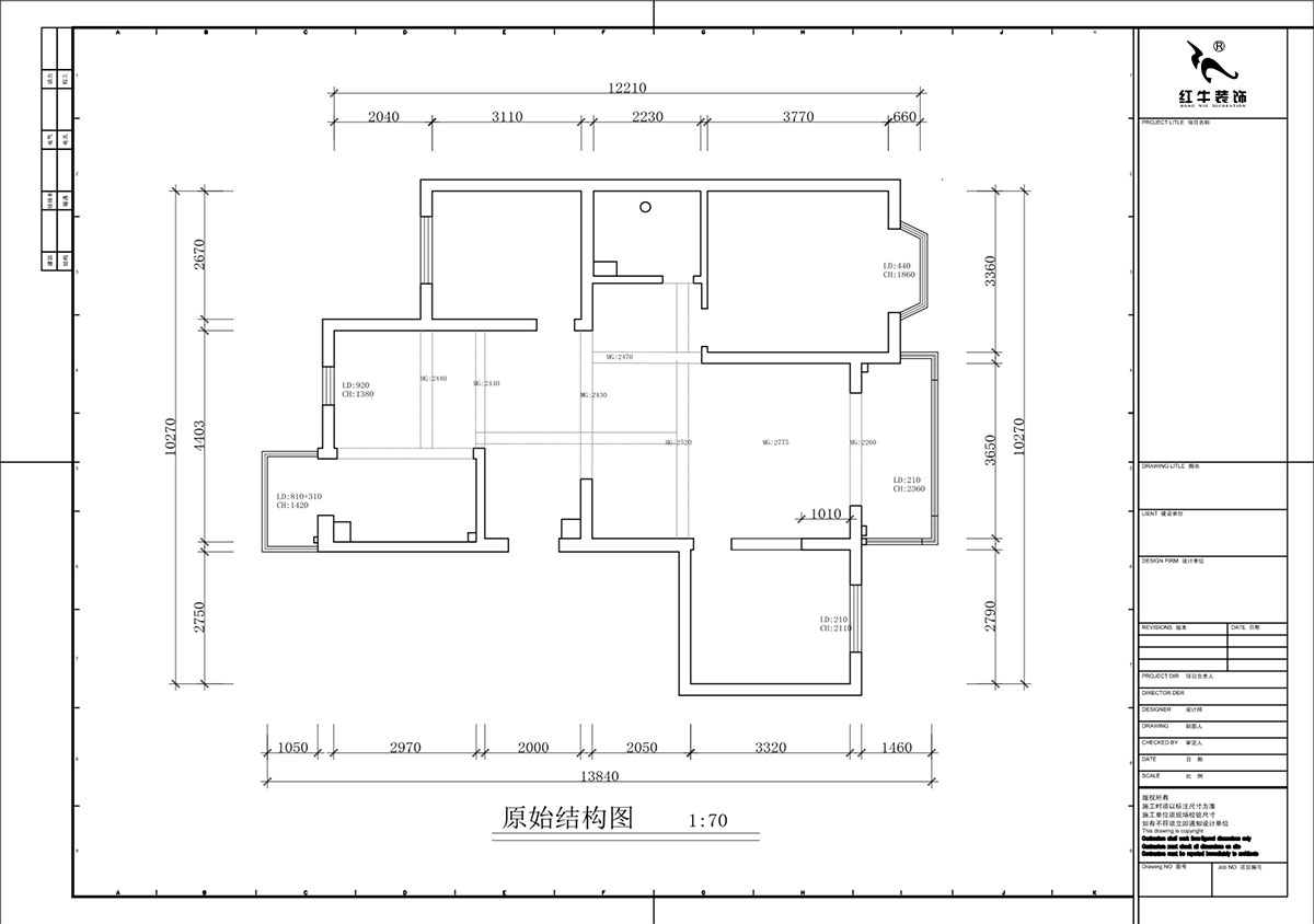 蔣琛｜香榭里8-3-1101-260㎡-現(xiàn)代簡(jiǎn)約風(fēng)格｜4室3廳2衛(wèi)｜老房裝修｜定制家｜全包29萬(wàn)｜00_01一層原始結(jié)構(gòu)圖