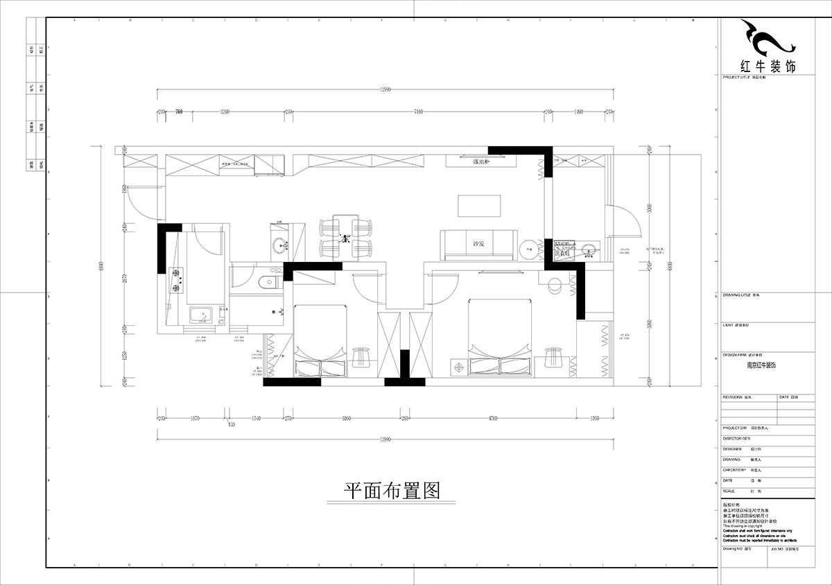 孟憲濤|紫楊佳園11-108-85㎡-簡(jiǎn)約風(fēng)格|2室2廳1衛(wèi)|老房裝修|定制家|全包12萬(wàn)|00_02平面布置圖