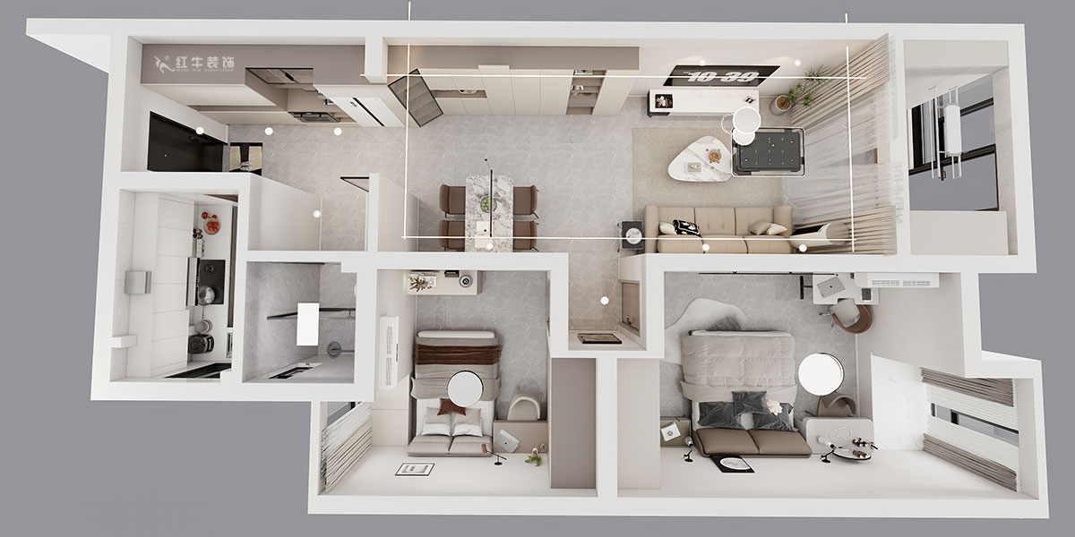 孟憲濤|紫楊佳園11-108-85㎡-簡(jiǎn)約風(fēng)格|2室2廳1衛(wèi)|老房裝修|定制家|全包12萬(wàn)|00_04鳥(niǎo)瞰圖