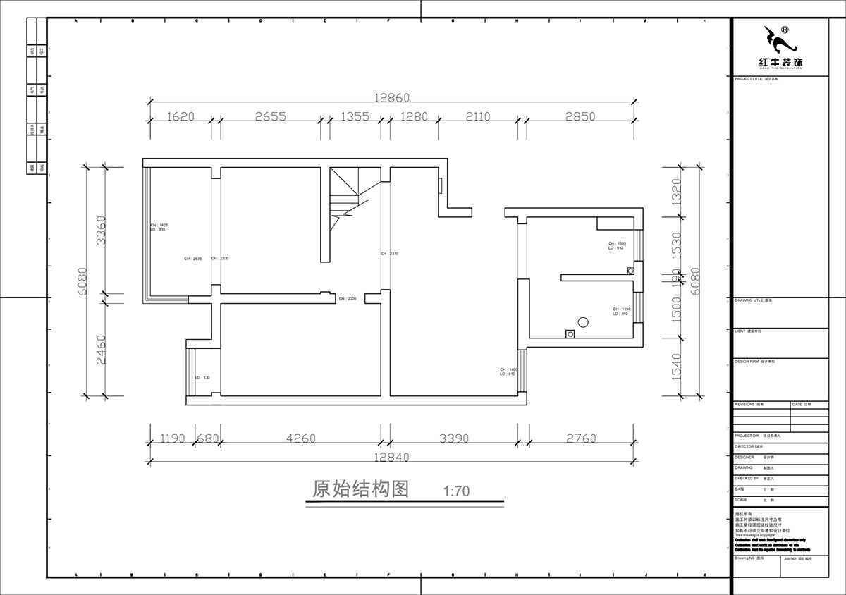 蔣?。鼕W體新城翠杉園15-507-(72+40)㎡-中古風(fēng)｜復(fù)式｜2室1廳1衛(wèi)+閣樓｜老房裝修｜定制家｜全包12萬｜00_01原始結(jié)構(gòu)圖